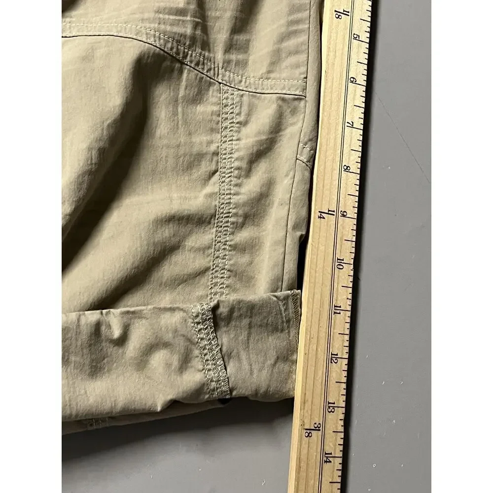 Kuhl Pants Womens 6 Beige Cargo Capri Stretch Lightweight Hiking Outdoor Travel - Picture 10 of 11